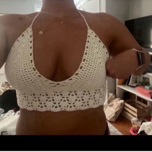 New Tie Backless Halter Knit Top Shirts (, Size : Small) - Picture 8 of 14